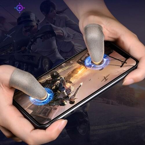 10pcs Fingertip Gloves Mobile Phone Touch Screen Nylon Fingertip Sleeve Breathable Gaming Gloves