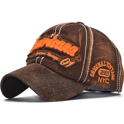 2020 Cotton Baseball Cap Dad Hat Men Embroidery Letters Vintage Old Trucker Caps Adjustable HT026