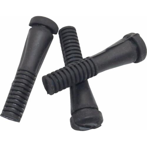 30 Pcs New 9.7cm Black Rubber Rod 2.0cm Diameter Slot Hair Removal Machine Chickens Ducks Quail Hair Removal Tool