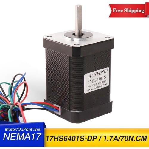 42BYGH Stepper Motor 42X60MM 2A 4-lead 42 stepper motor 1.7A 70N.CM 17HS6401S-DP for 3D Printer CNC worm wheel edging machine