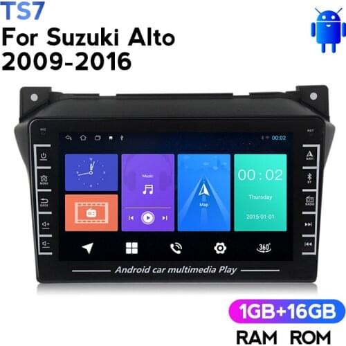Car Radio Car GPS Navigator Car Audio Car Video Player Car Media For Suzuki Alto 2009-2016 With IPS Screen Map