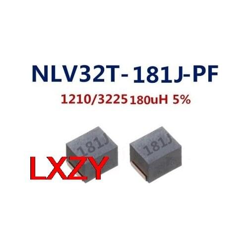 FREESHIPPING 2000pcs/lot 1210 3225 5% 180UH FIXED IND 60MA 17 OHM SMD NLV32T-181J-PF