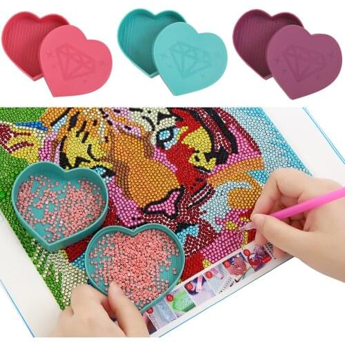5D Diamond Painting Accessories Large Capacity Tray DIY Tools Diamond Art Cross Stitch Accessories Plastic Point Drill Plate