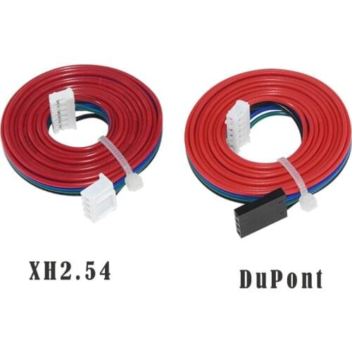 1PCS 1M DuPont Line Two-Phase XH2.54 4pin to 6pin Terminal Motor Connector Cables for Nema 42 Stepper Motor 17hs4401