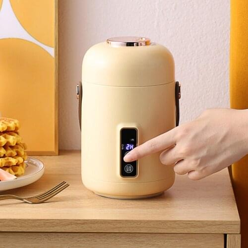 500ml Electric Cooking Pot Travel Kettle Slow Cooker Portable Stew Pot Multicooker Boiling Cup with Appointment 500W