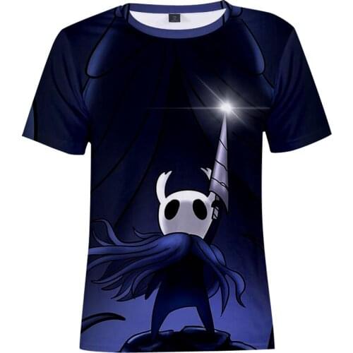 Game Hollow Knight T Shirt Men Women Tee Shirt Summer O- Neck Short Sleeved Top Fashion Streetwear Game Cartoons Kids Top