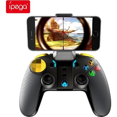 Ipega PG-9118 Bluetooth Wireless Gamepad Professional Joystick for Pubg Mobile Trigger Game Controller for Android PC IOS TV Box