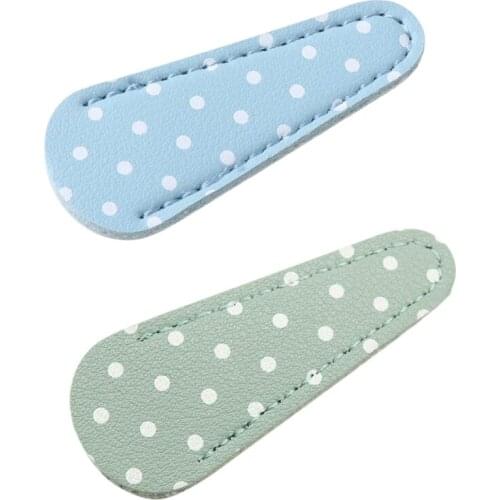 PU Leather Embroidery Scissors Sheath Cover Barber Hairdressing Shears Holster Protective Storage