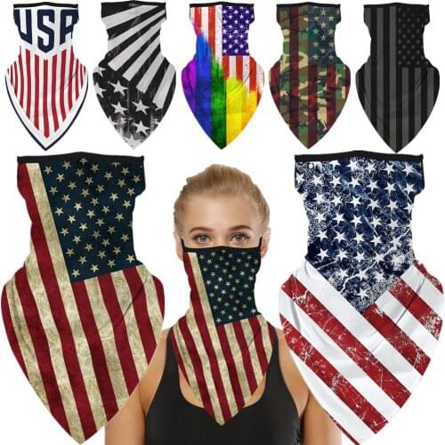 The United States of America National Flag Cosplay Face Mask Neck Scarf Masks Bandana Headband Balaclava Halloween