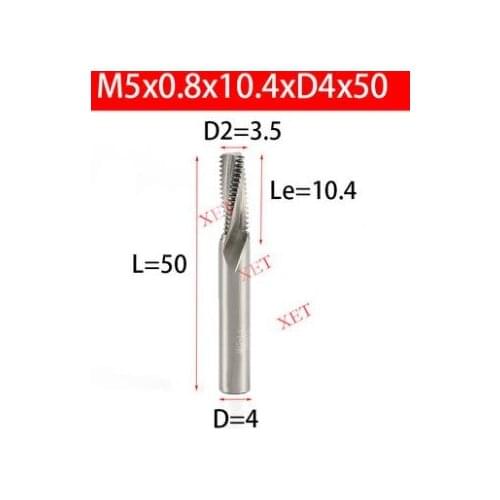 M3 M4 M5 M6 M8 M10 M12 M16 ISO metric carbide Milling cutter thread mill tungsten steel for CNC machining center 4 6 8 10 12mm