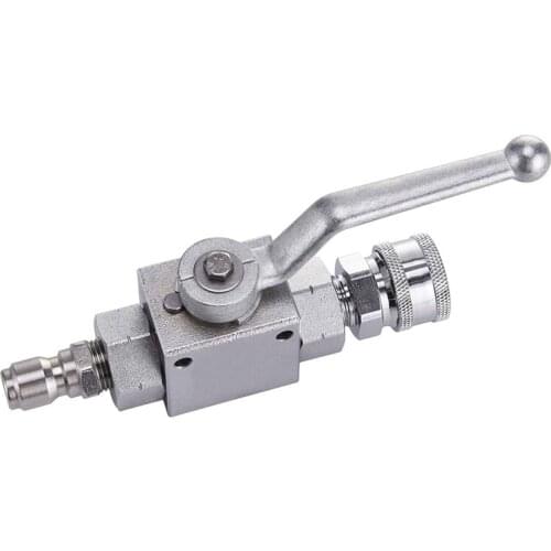 High Pressure Washer Ball Valve Kit, 3/8 Inch Quick Connect for Power Washer Hose, 4500 Psi