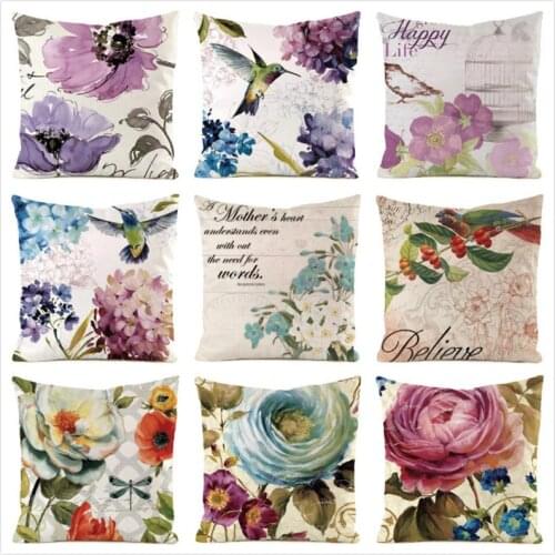 45cm*45cm Painted Stripe Inimitated Silk Fabric Throw Pillow Covers Couch Cushion Cover Home Decorative Pillows Pillow Case