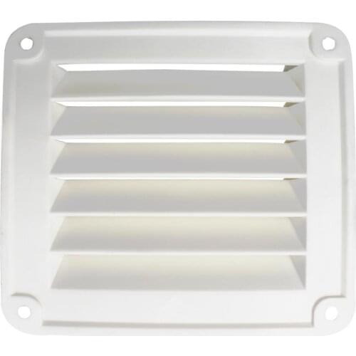 New White Marine Louvered ABS Vent 5-1/2" X 4-7/8" For Boat