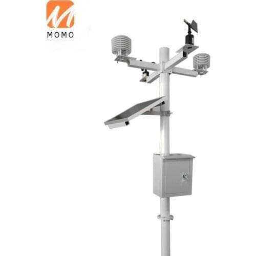 Cloud farm wireless data logger iot weather station with color display and rain gauge sensor wind speed direction