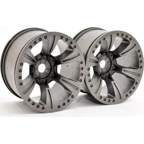OFNA/HOBAO RACING 94074 MT PLUS WHEEL - GREY, 2PCS (NEW) for 1/8 HYPER MT Free Shipping