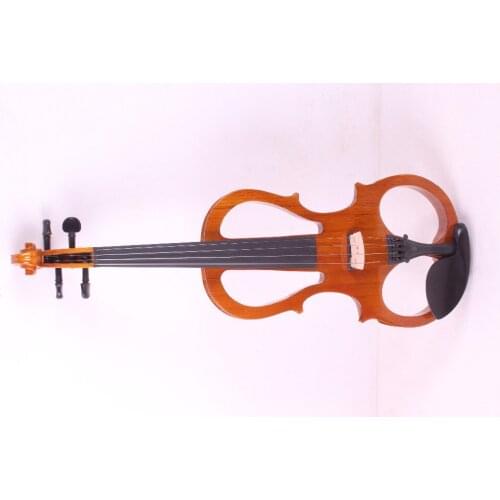 Orange 4 -String 4/4 New Electric Acoustic Violin #5-2518# i can make any color