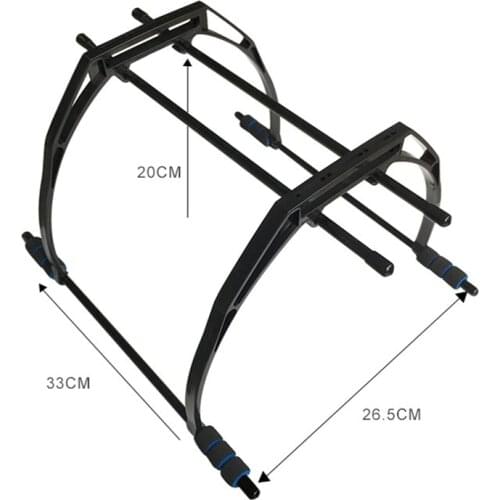 FEICHAO F450 F550 F330 Frame Landing Gear Landing Skid Fpv Aerial Photography Gimbal Damping Tall Foot Stool-Black