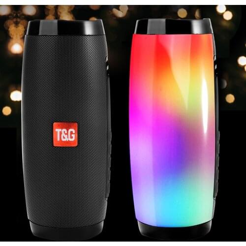 TG157 colorful wireless bluetooth speaker outdoor portable colorful flashing light card creative gift audio