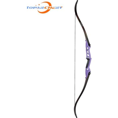 Toparchery Archery Recurve Bow Powerful Hunting Bow for Right-handed Outdoor Shooting Take-down Bow Competition Bow 18-50lbs