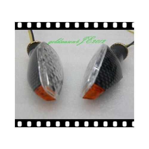 Carbon LED 1PAIR TURN SIGNAL Lights for Yamaha Motorcycle Dirt Bike Dual Sport