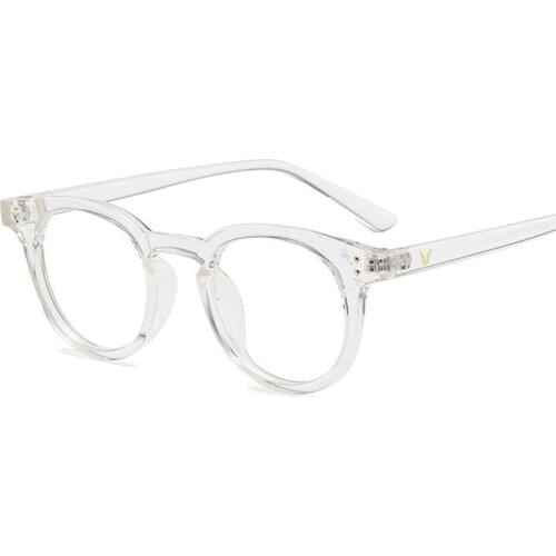 Kinlion Anti Blue Light Women Round Glasses Frame Classic Clear Student Computer Glasses Frame Feminino Oculos Circle Glasses