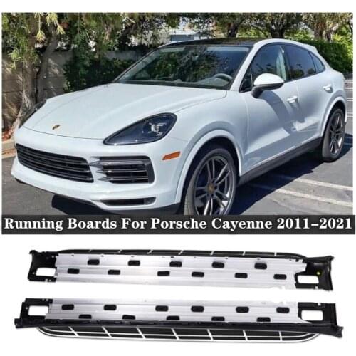 High Quality Aluminum Alloy Running Boards Side Step Bar Pedals For Porsche Cayenne 2011-2021