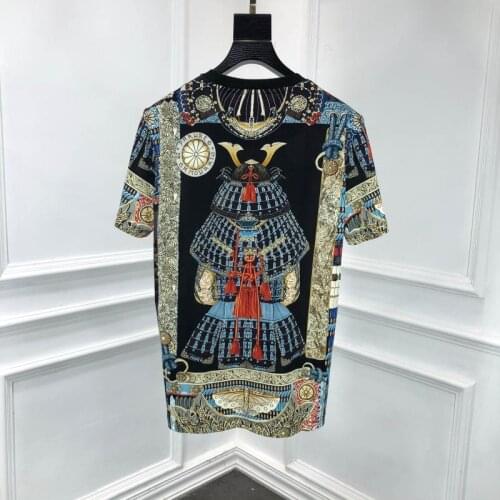 Plus Size Women/Men 2021 Runway Fashion Summer Cotton T-Shirt Flower Print Loose Casual Holiday T-Shirts