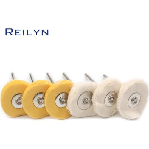 Reilyn Cloth Polishing Disc Cloth Finishing Mop Rug Wheel Polishing Roller 3mm X 20mm For Electric Grinder Rotary Tools