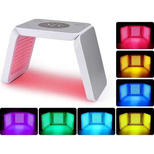 2021 Three folds 7 Color PDT LED Light Therapy Body Care Machine Face Skin Rejuvenation
