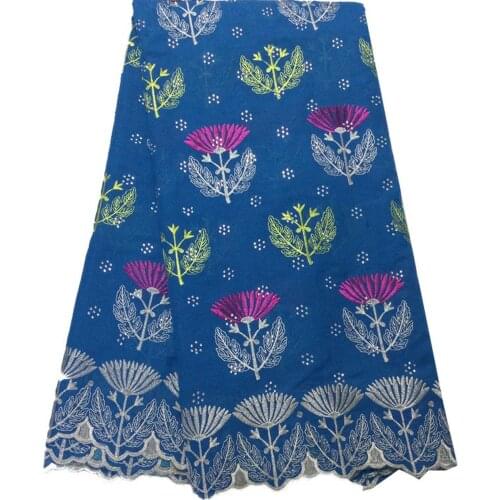 2021 Voile Lace In Switzerland High Quality African Cotton Lace Fabric With Stone For Nigerian VPL11790 Every Dress Party