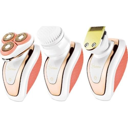 3in1 womens Painless Facial Hair Remover Trimmer hair removal women razor lady shaver bikini shaver female shaving machine