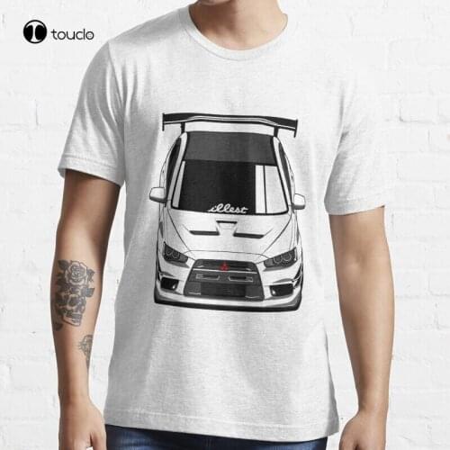 Mitsubishi Evolution X Evo Evolution Car Cars Vehicle Jdm T-Shirt Cotton Tee Shirt