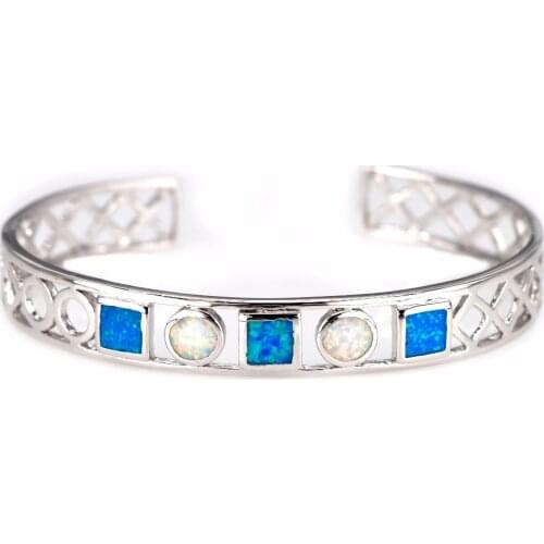 JZB0202 New blue opal bracelet top quality jewelry cuffs men and ladies lover gifts
