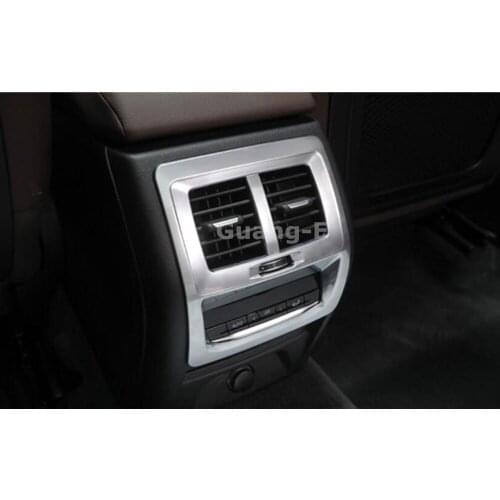 Car Cover Trim Stainless Steel Rear Back Upside Air Condition Outlet Vent For BMW X3 XDrive 25i 28i 30i 2018 2019 2020 2021