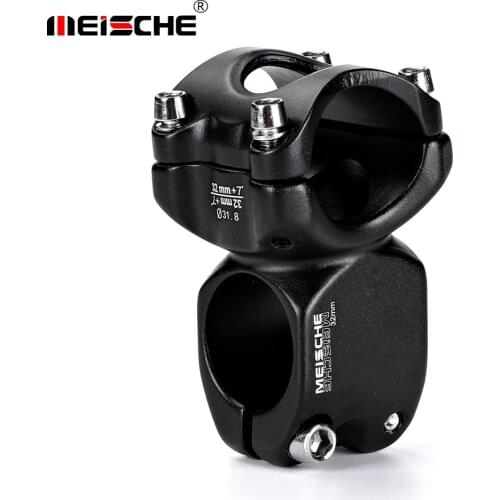 Meische Bicycle MTB Short Stem 7 Degree 32mm Road Bike Stems Parts Gravel Mountain Stem 31.8mm High Strength Bicycle Power