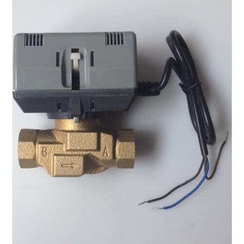 Two-Way Honeywell Type Motorized Ball Valve Brass With 1 Meter Cable VC4013 DN20 16bar 3/4" Fan Coil Electric Valve AC220V