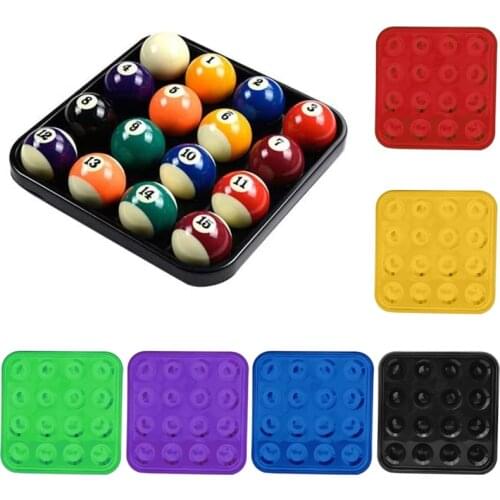 Billiard Ball Set, Pool Accessory for Billiards Parlor, Multicolor, Standard Billiards Pool Ball Tray for 16 Balls