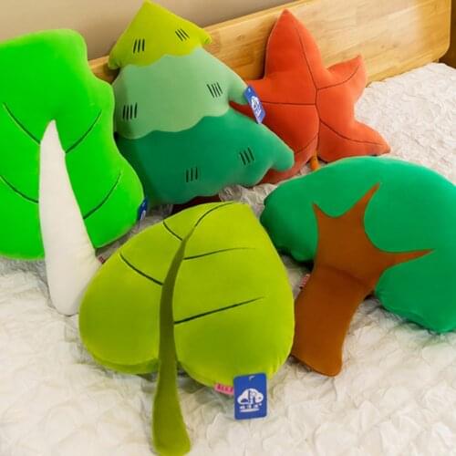 New Cute Kids Baby Plush Toy High Quality Plant Shape Throw Pillow Toys Gift Soft Four Seasons Dream Leaf Cushion Home Decor