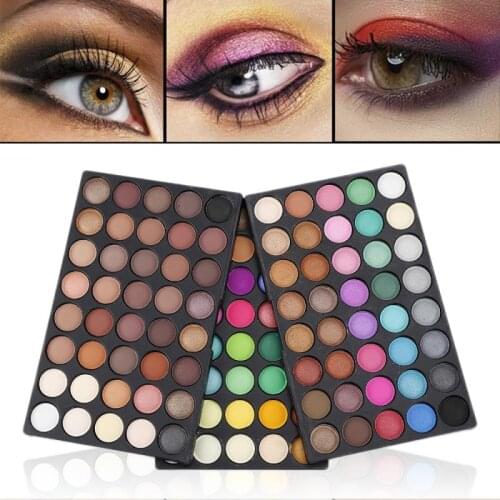 Professional universal Eyeshadow 120 Colors Waterproof Matte Shimmer Eyeshadow Palette Makeup Tools TSLM1