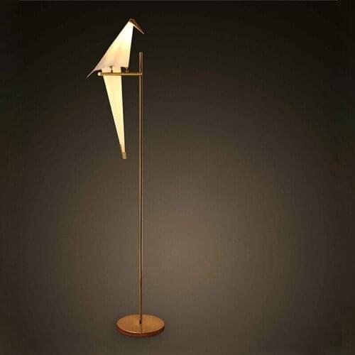 LED Postmodern Iron Acryl Gold White Love Bird LED Lamp LED Light LED Floor Lamp Floor Light For Foyer Bedroom