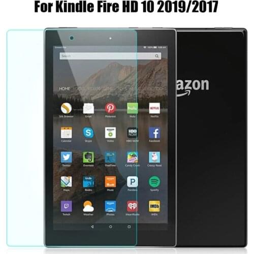 Tempered Glass Screen Protector for Amazon Kindle Fire HD 10 2019 2017 10.1'' Tablet Protective Glass Film For Kindle Fire HD10