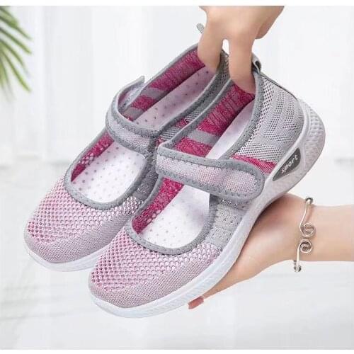 New Women Flats 2021 Spring Summer Ladies Mesh Flat Shoes Women Soft Breathable Sneakers Women Casual Shoes Zapatos De Mujer