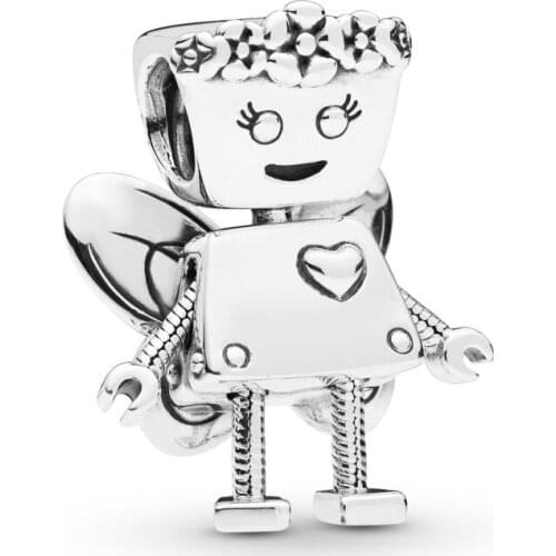 New Silver Limited Edition Floral Bella Bot Bead Fit Original Pandora Charms silver 925 Bracelet Trinket Jewelry For Women Makin