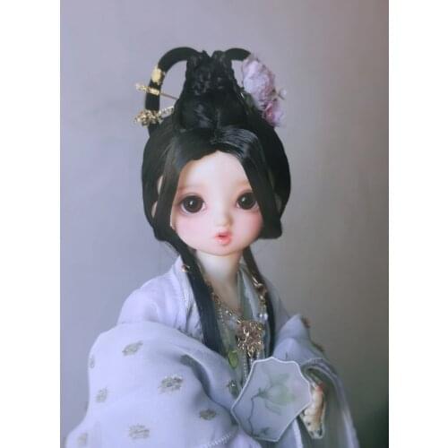 1/6 1/4 1/3 Scale BJD Accessories Ancient Costume Chinese Hanfu Doll Fairy Long Hair Wig For BJD/SD YOSD MSD SD13 Girl Boy A0863