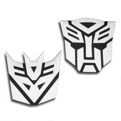 1PCS Car Goods 3D Aluminum Alloy Autobot Transformers Logo Car Emblem Badge Rear Tail Sticker Decal Car Decoration Accessories