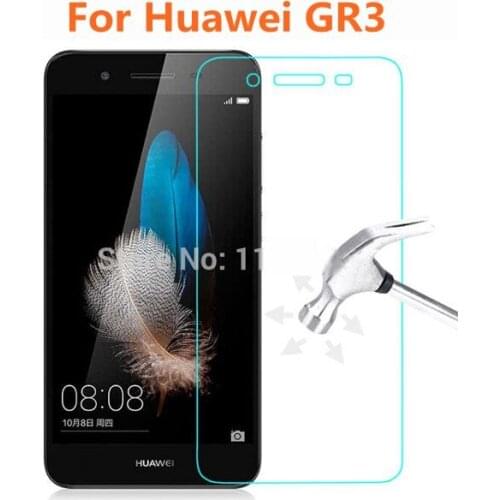 10pcs/lot Tempered Glass Original 9H Explosion-proof Protective Film Screen Protector For Huawei GR3