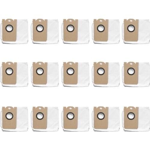 15Pcs for Proscenic M7 Pro M8 Pro Robot Vacuum Cleaner Leakproof Dedicated Dust Bag Replacement Accessories Parts