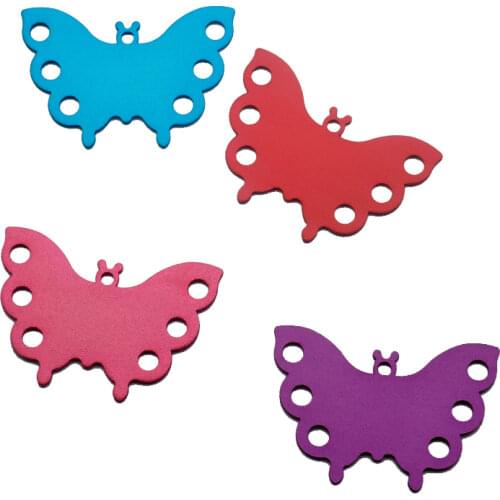 20Pcs Cute Butterfly Double Sides Personalized Dog ID Tags Customized Cat Puppy Name Phone Dog Cat ID Name Tags