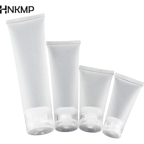 5PCS Clear Travel Bag Refillable Cream Lotion Tube Empty Containers Cosmetic 20ml/ 30ml/ 50ml/ 100m Bottles