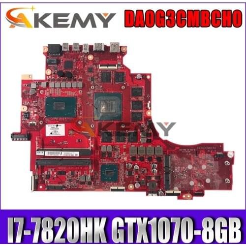 Akemy DA0G3CMBCH0 Laptop motherboard For HP OMEN-X 17T-AP000 940622-601 original mainboard I7-7820HK GTX1070-8GB